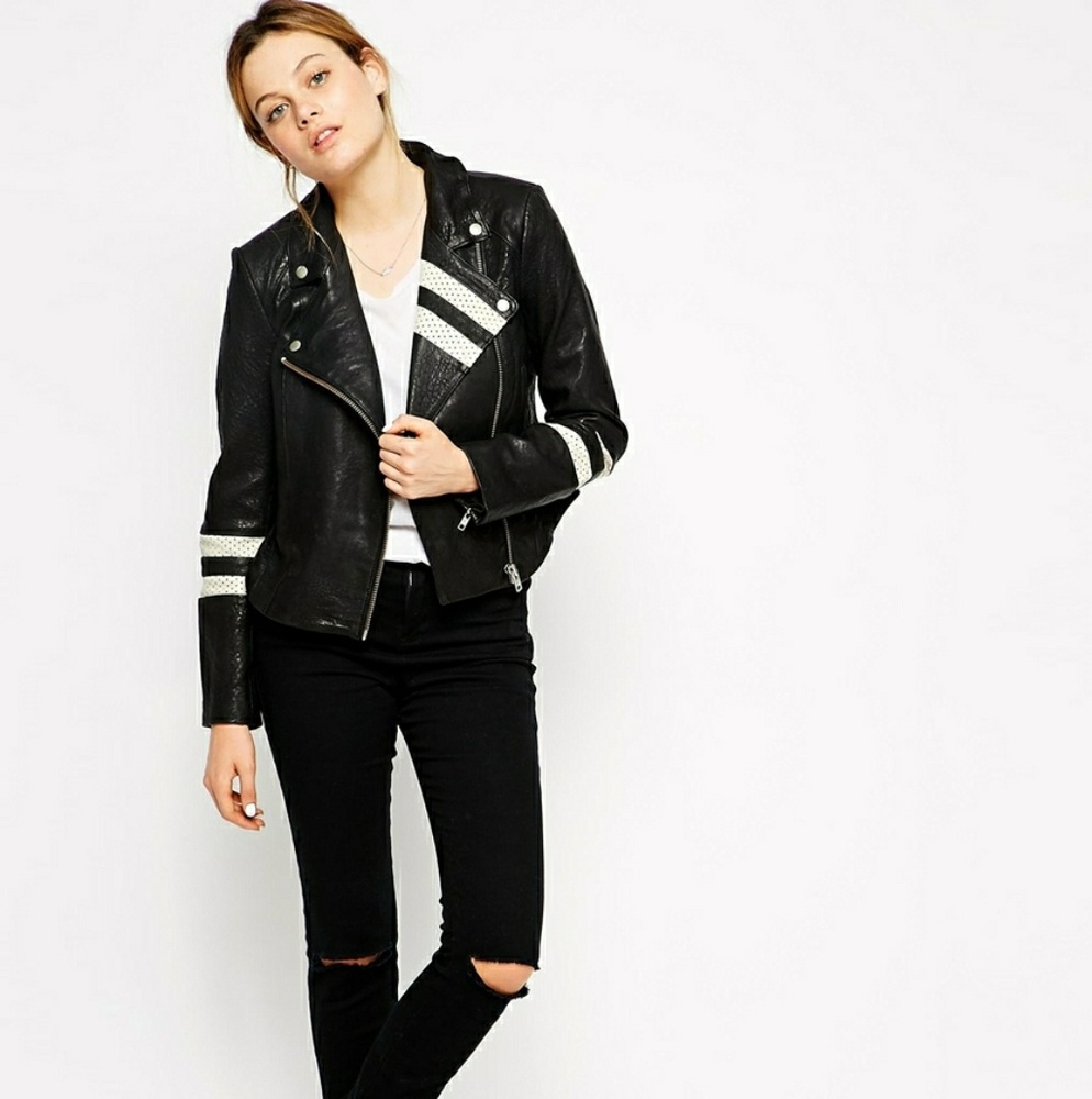 Leather Walter Baker Leslie Moto Jacket
